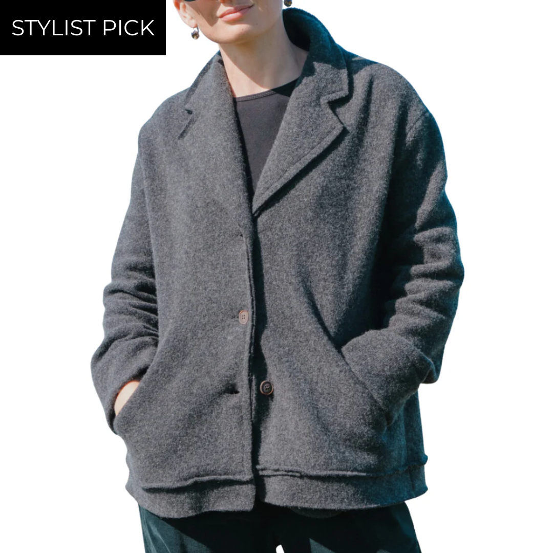 Wool/Cashmere Jacket in Grey