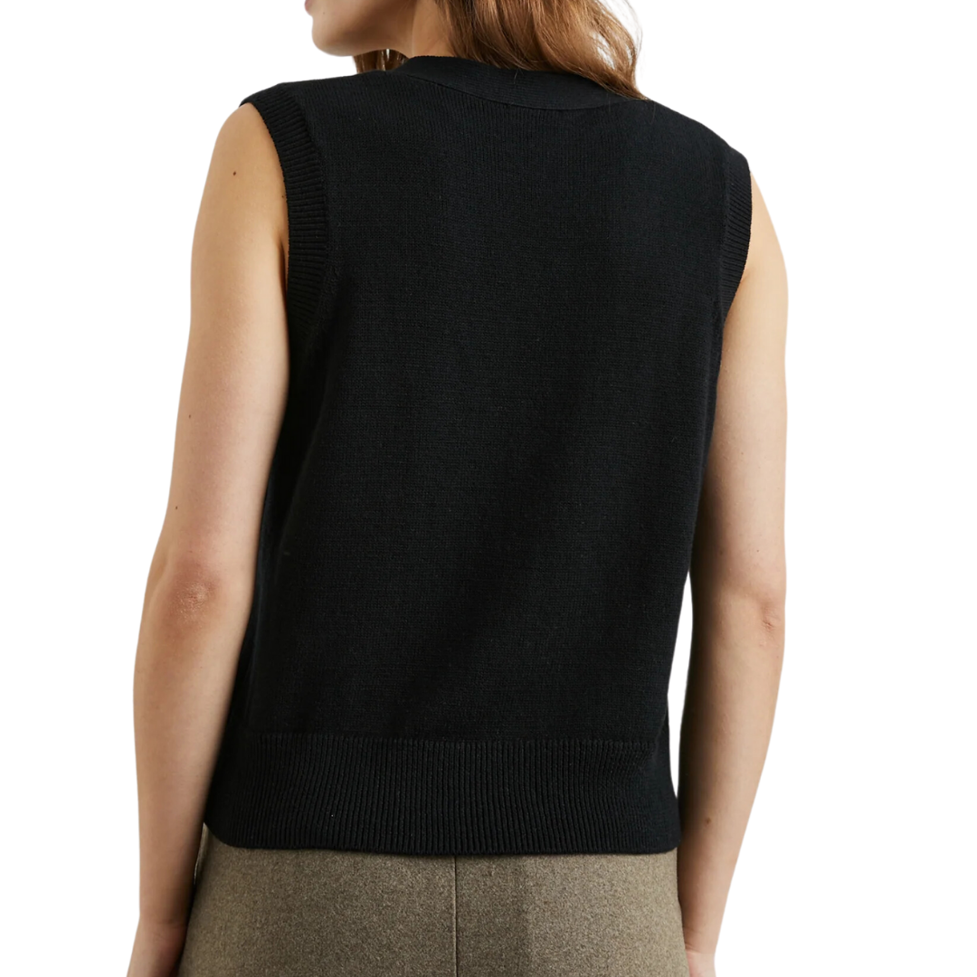 Annika Vest in Jet Black