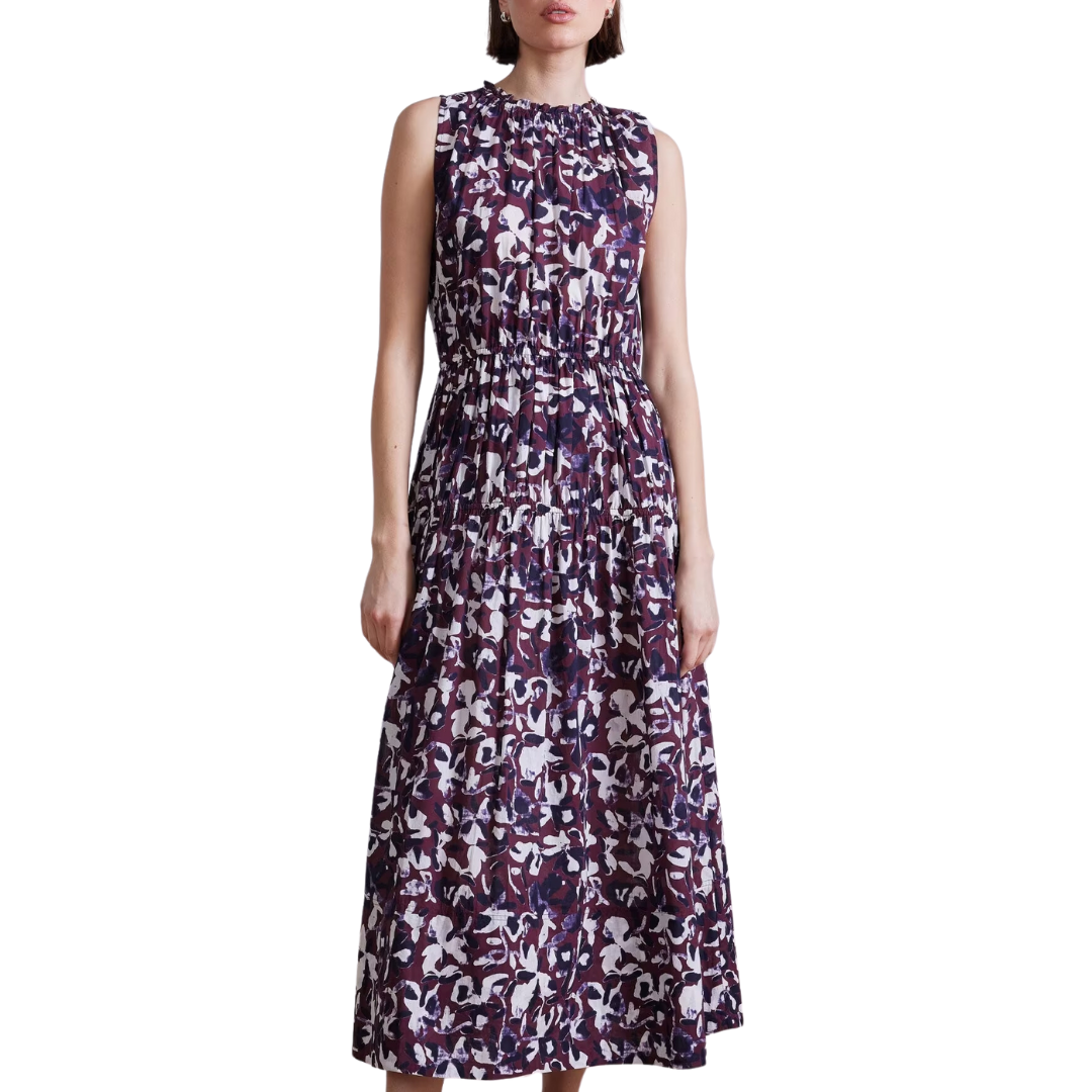 Arte Tank Dress in Aqua Di Fiore Fig