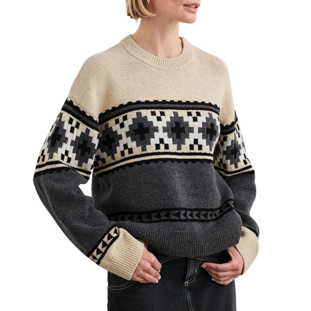 Emma Sweater in Heather Fair Isle