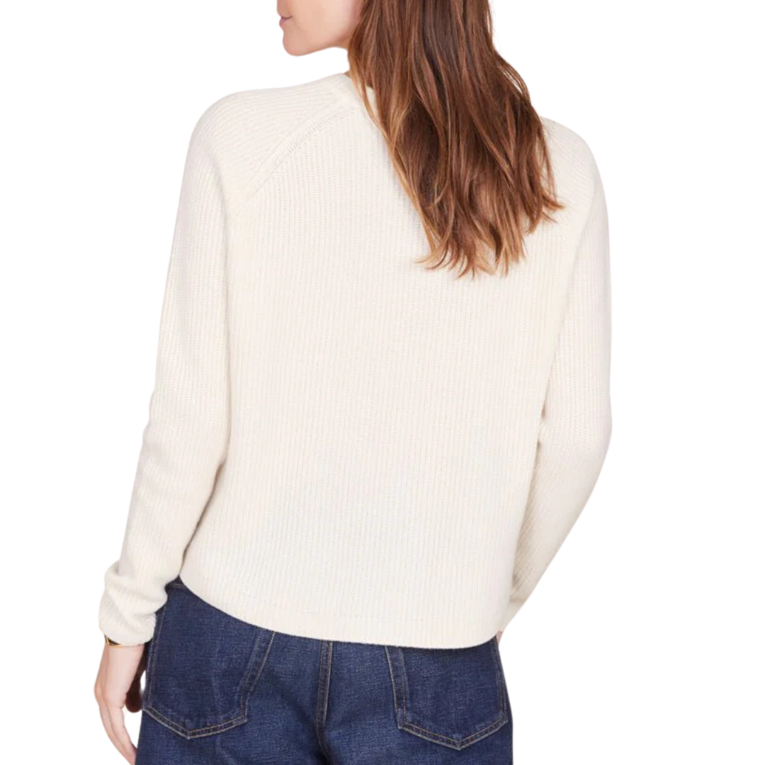 Galen Fisherman Crewneck in Ivory