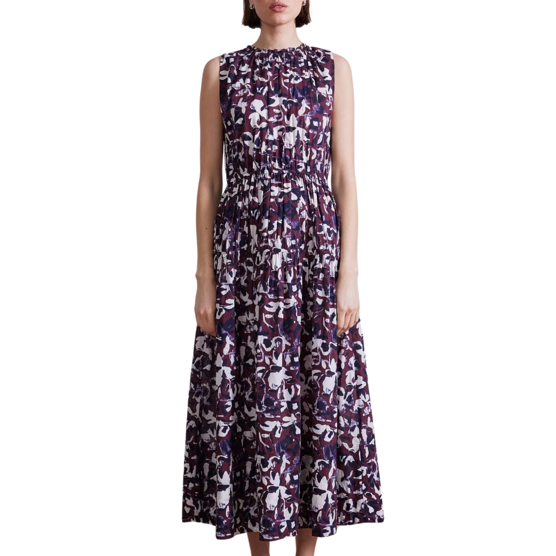 Arte Tank Dress in Aqua Di Fiore Fig