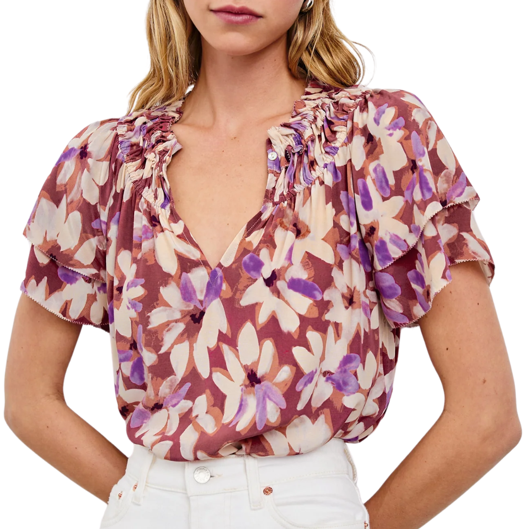 Kamila Top in Amaranth