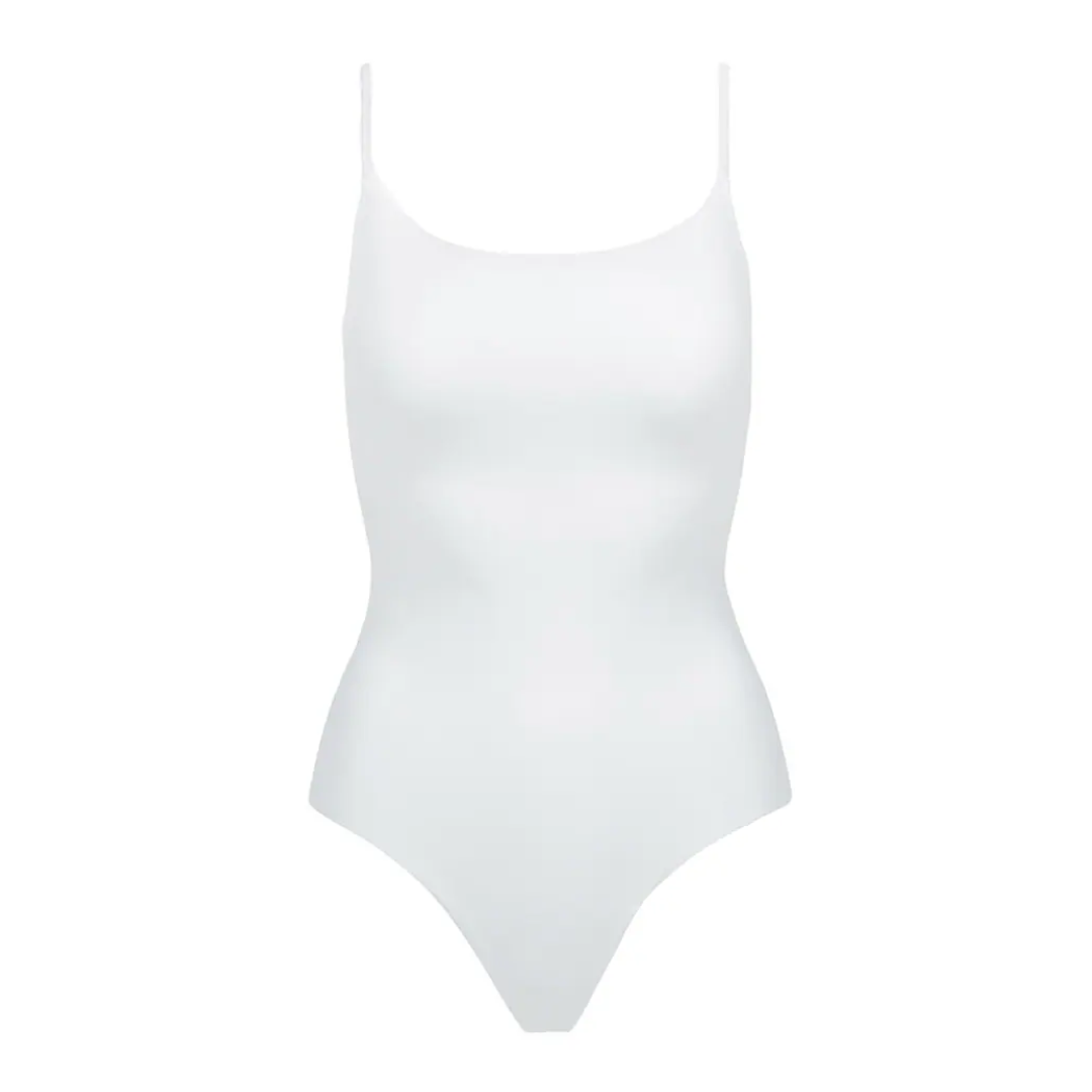 Neoprene Cami Bodysuit in White