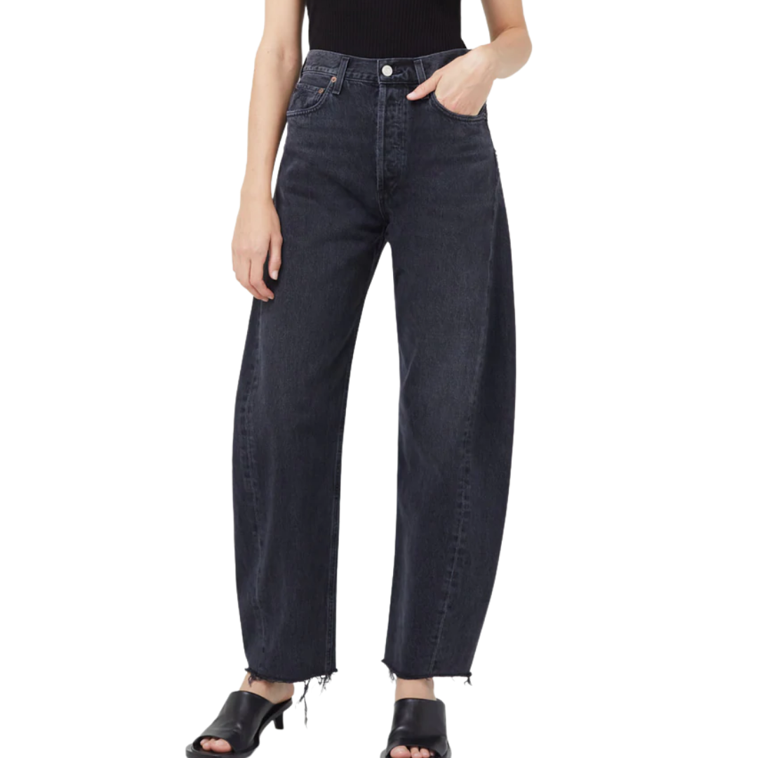 Luna High Rise Pieced Taper in Possess