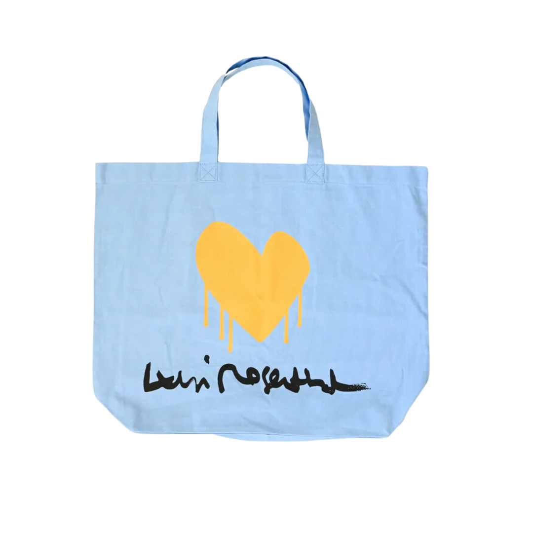 Merci Tote in Lake Blue