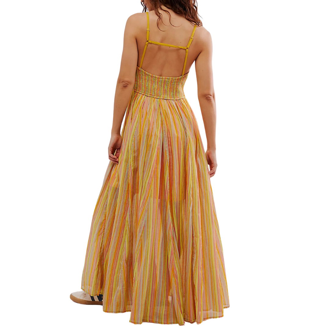 Dream Weaver Maxi Dress in Citrus Combo