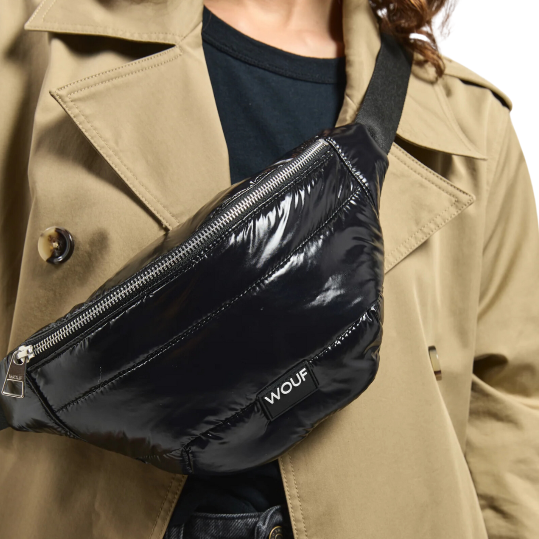 Glossy Waistbag in Black
