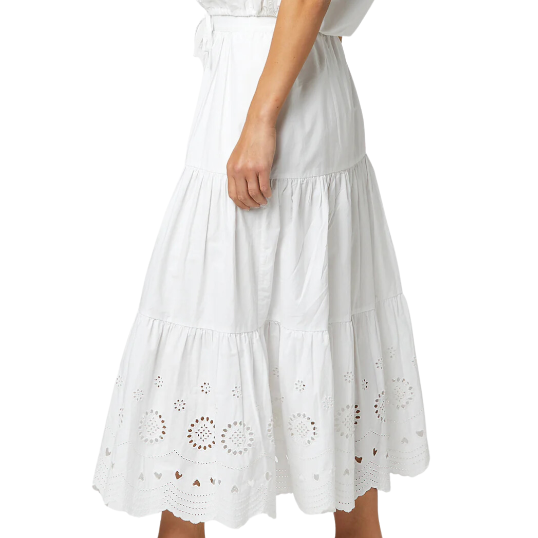 Gabrielle Eyelet Maxi Skirt