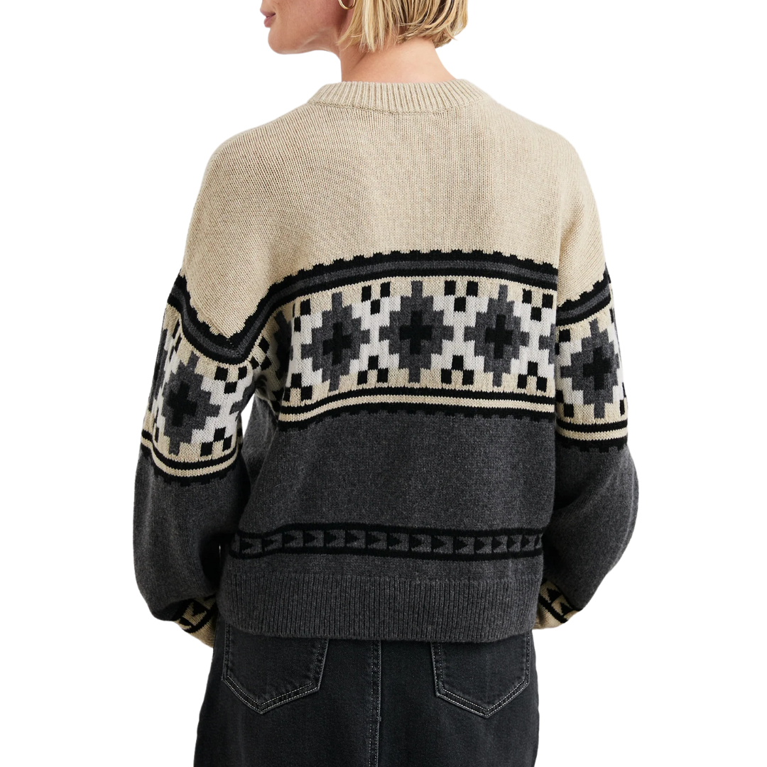 Emma Sweater in Heather Fair Isle