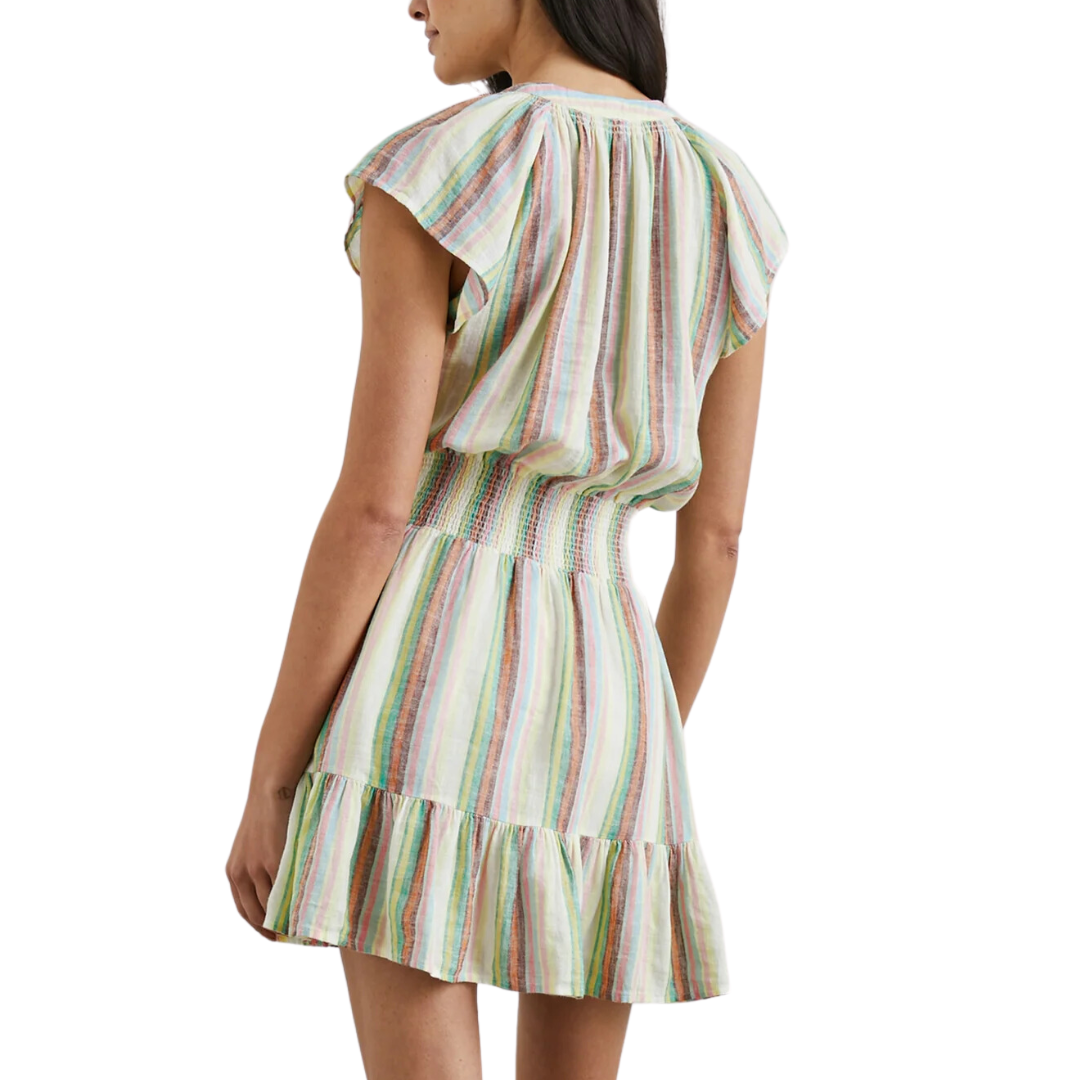 Augustine Dress in Palais Stripe