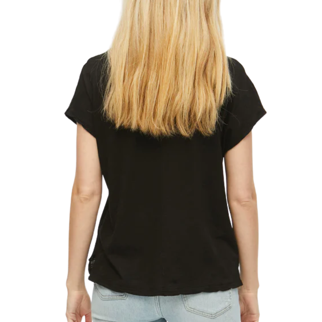 Lizzy Tee in Black (One Size)