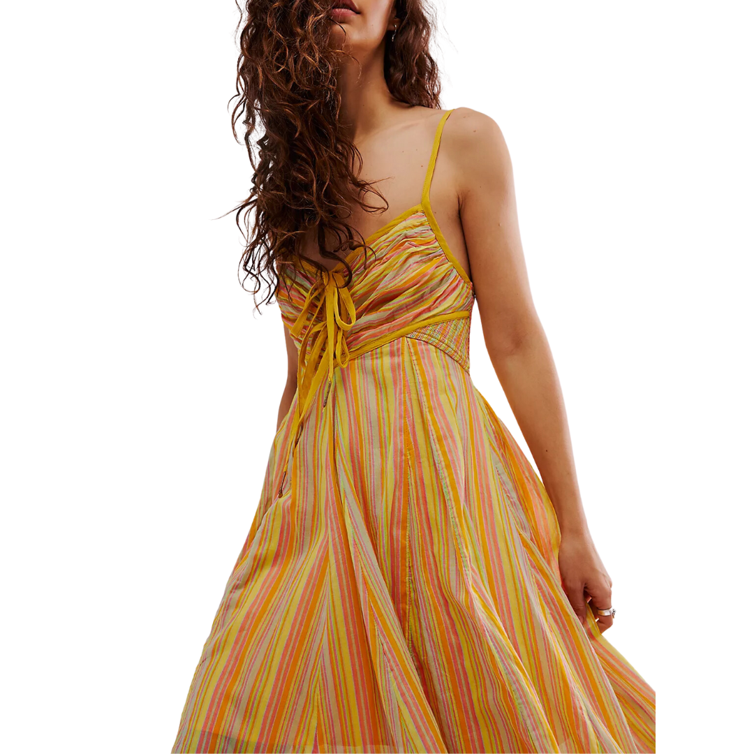 Dream Weaver Maxi Dress in Citrus Combo