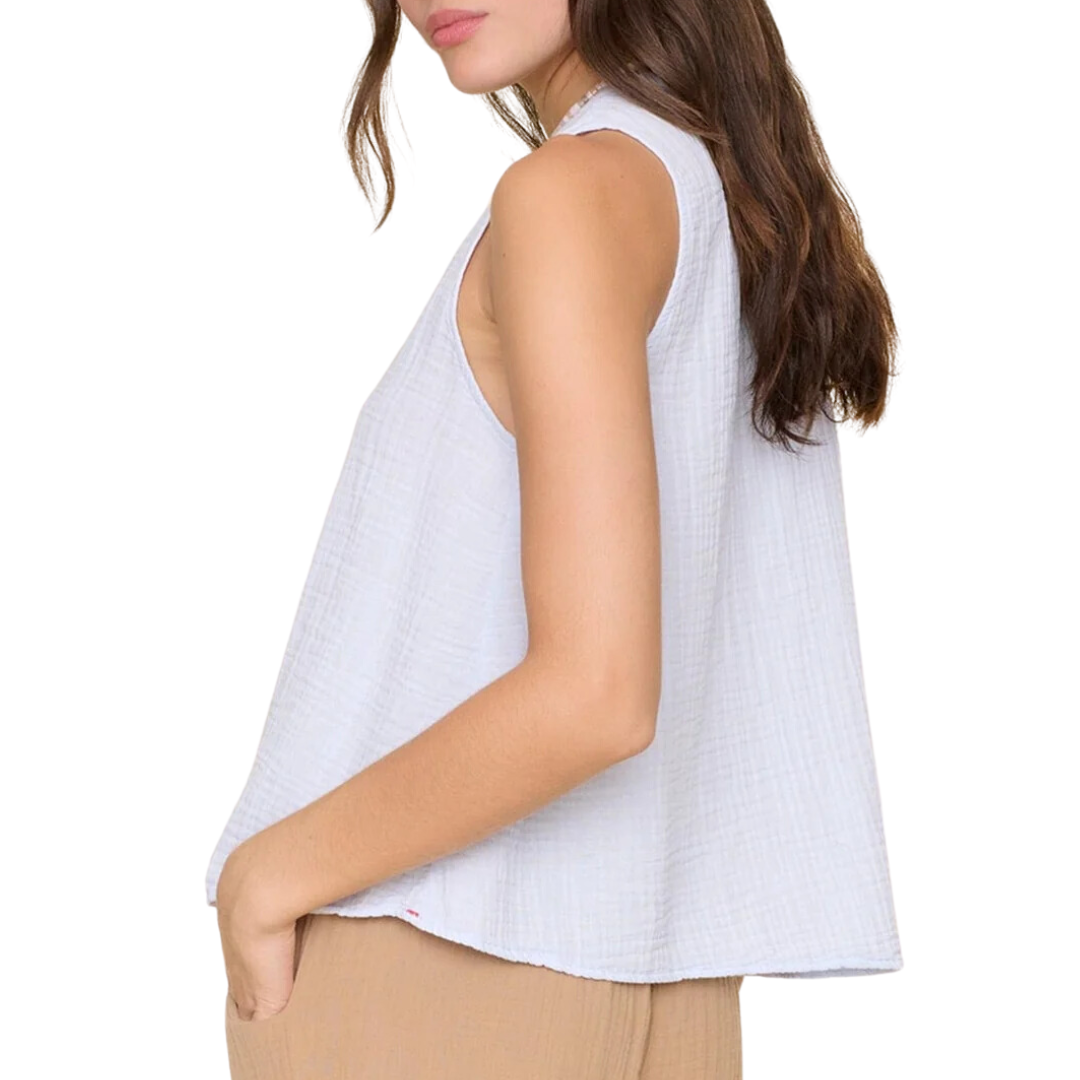 Tish Top in Pale Sky