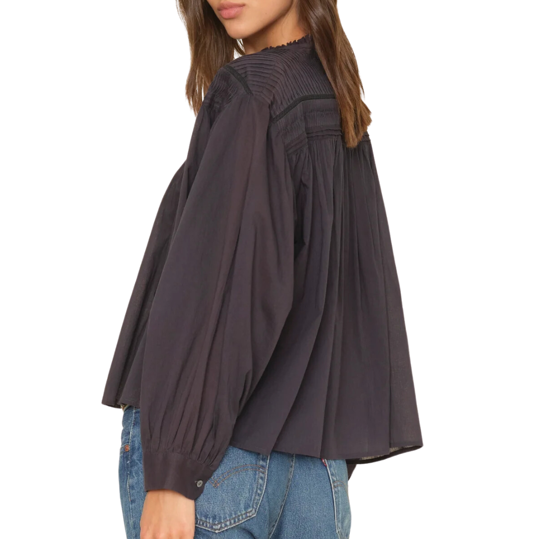 Clare Shirt in Obsidian