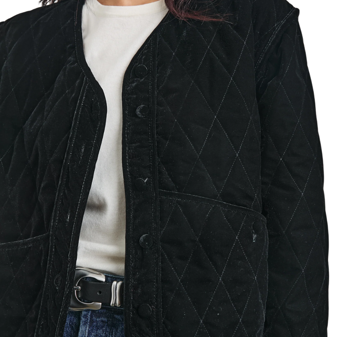 Kiko Jacket in Black Velvet