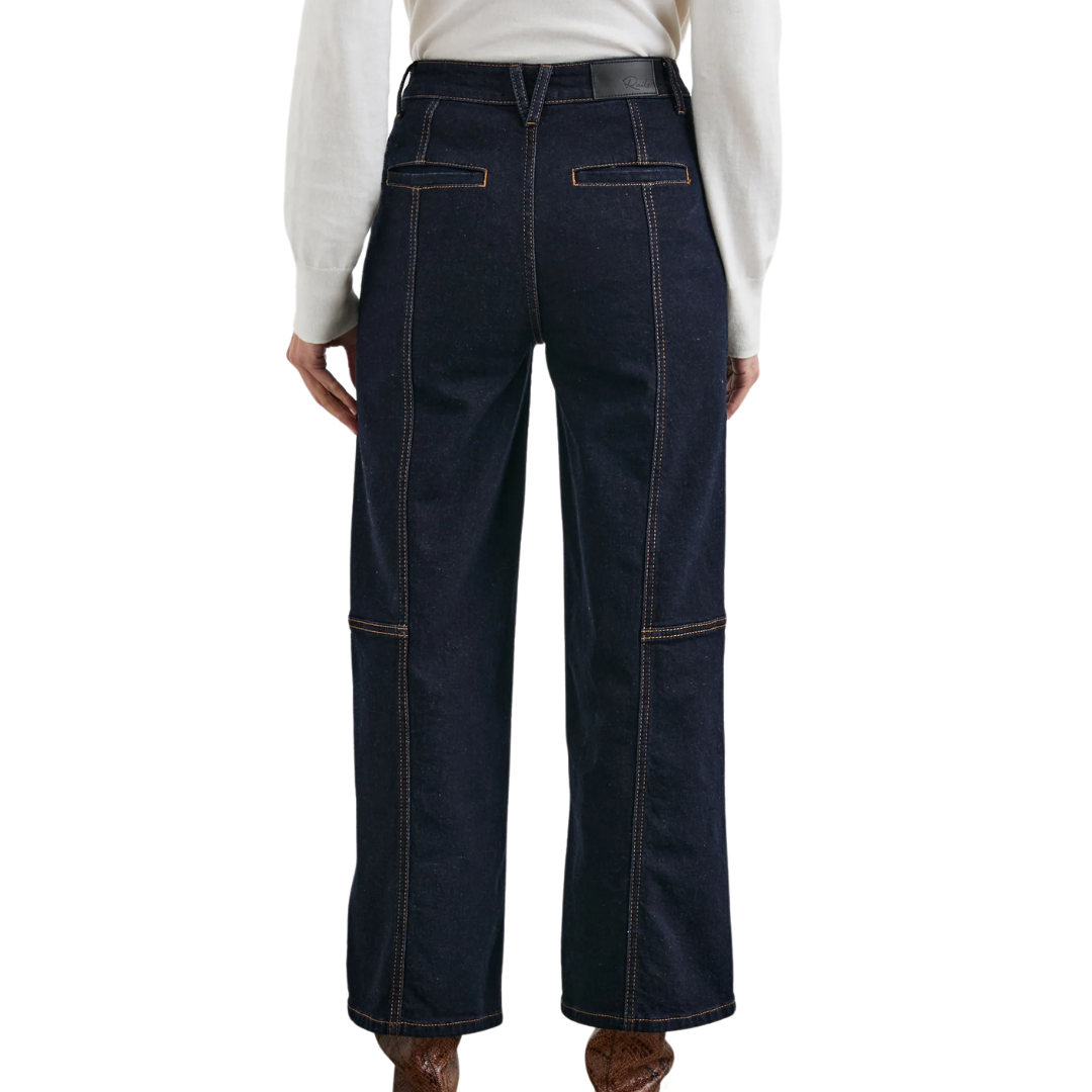 Getty Crop Utility Wide Leg in Midnight Blues