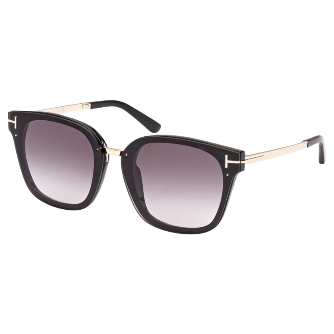 Philippa Sunglasses in Shiny Black