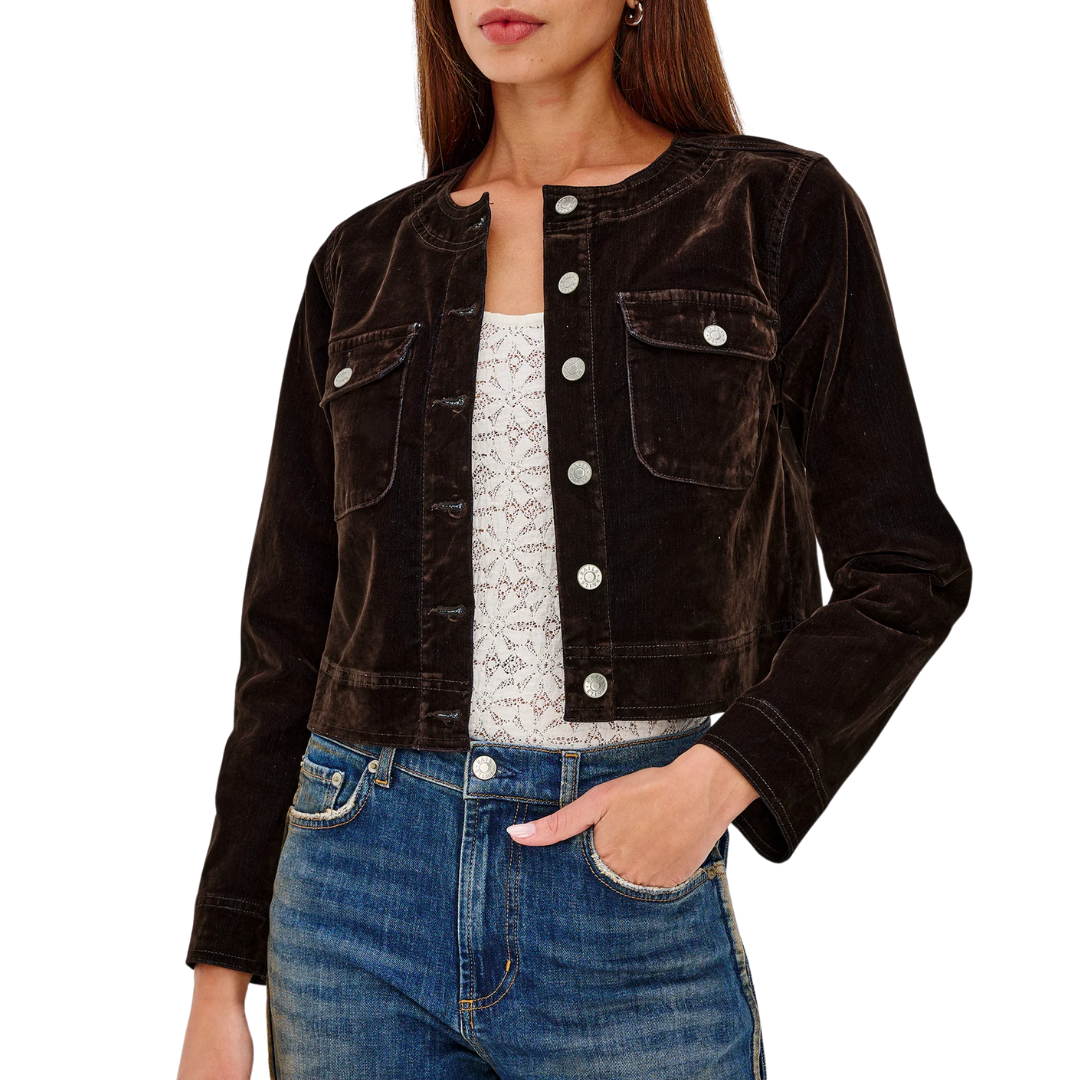 Capistrano Jacket in Chocolate Flocking