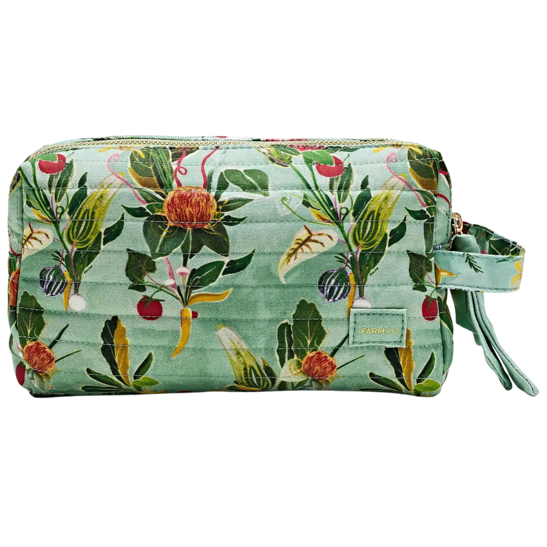 Large Toiletry Bag in Painted Farm Green