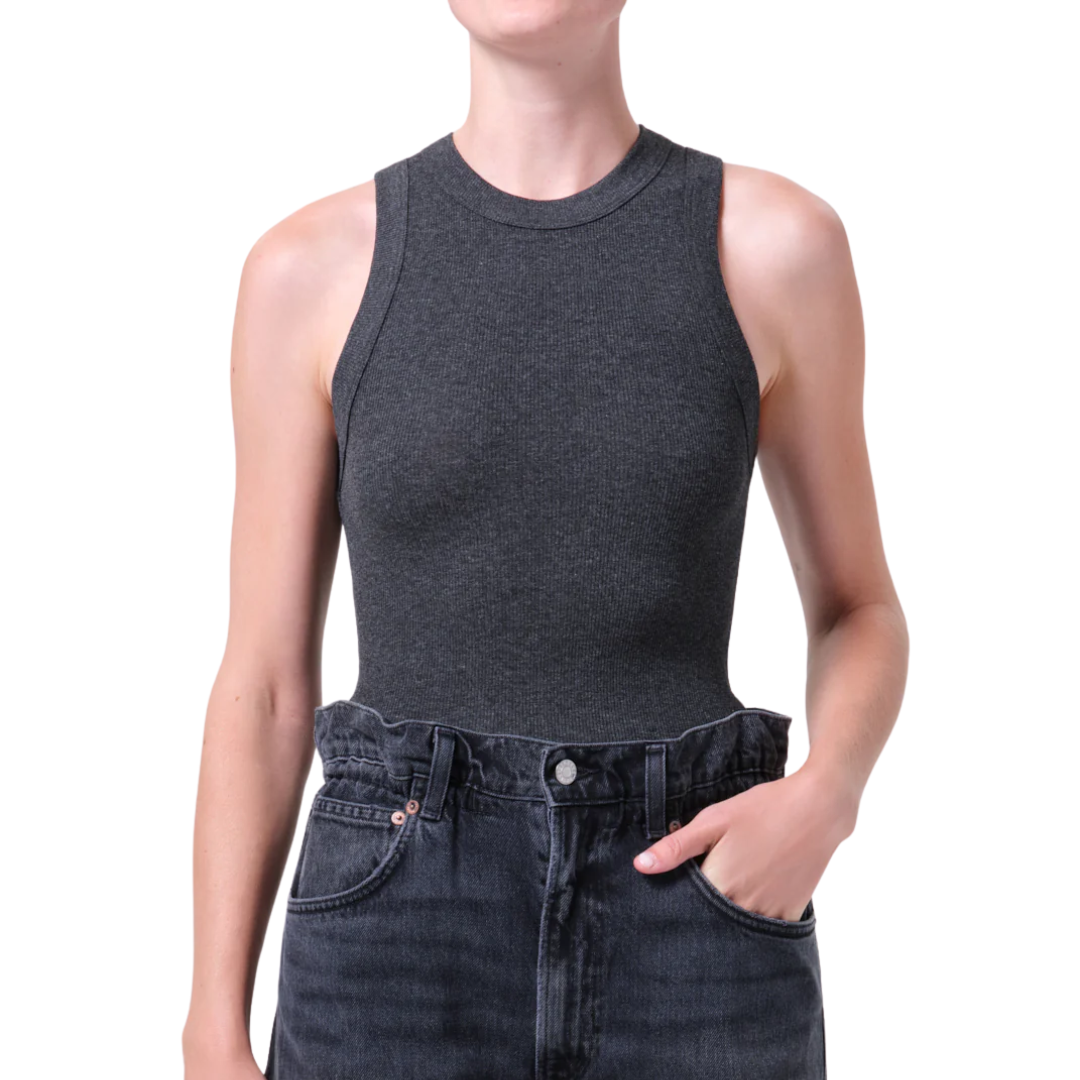 Leigh Tank in Charcoal Heather