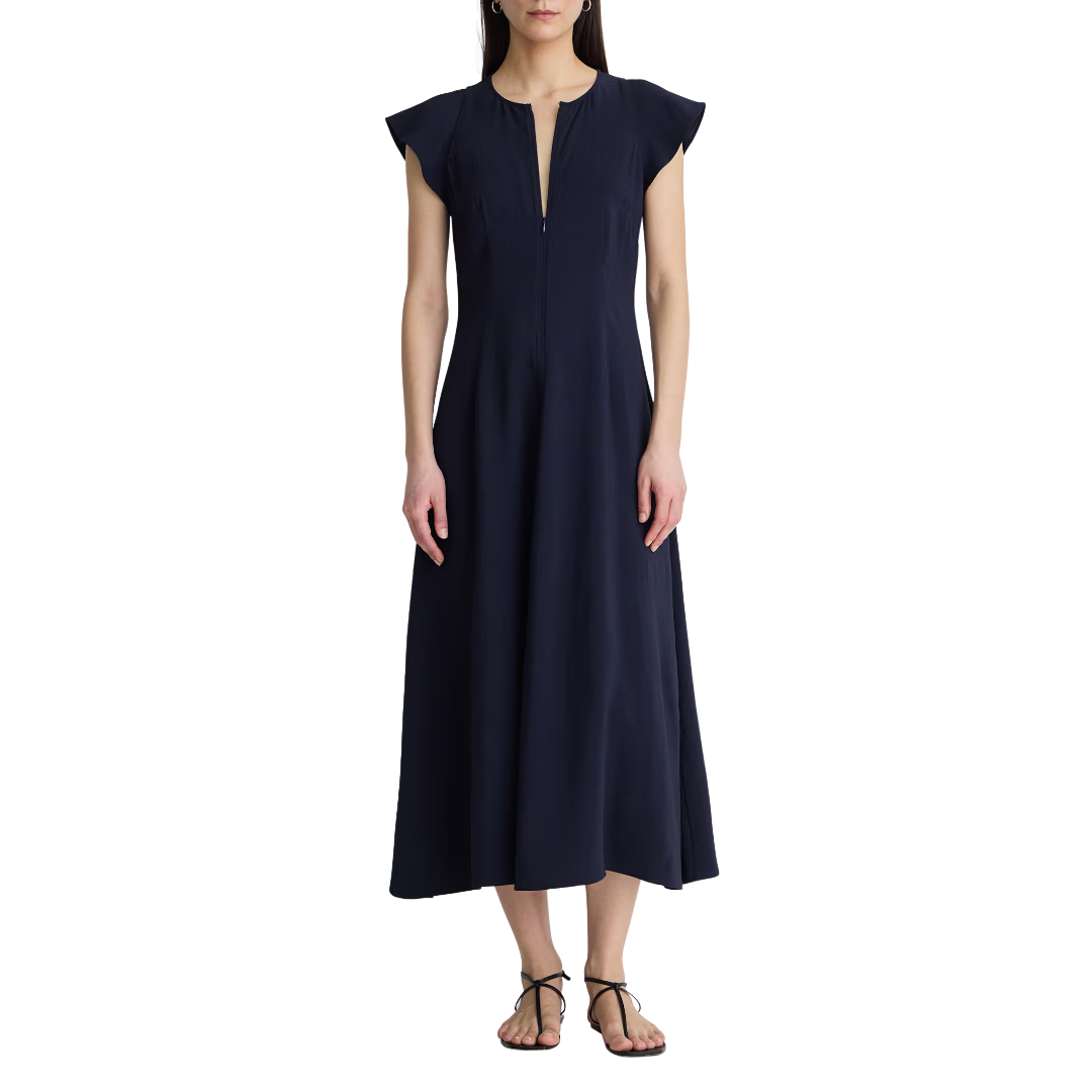 Gisa Zip Dress in Midnight