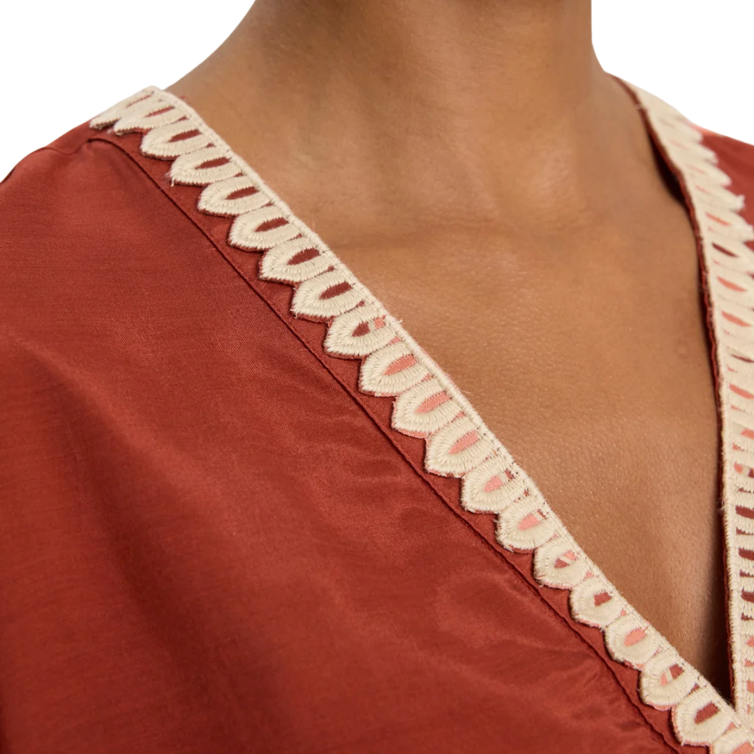 Naomi Top in Cedar