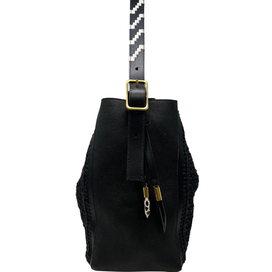 Cowdray Hobo in Black Mesh