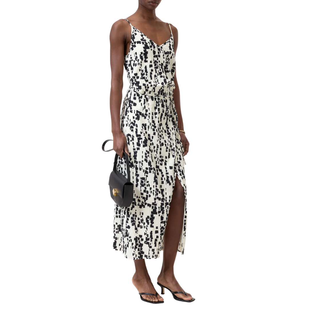 Wrap Dress in Dune Beige
