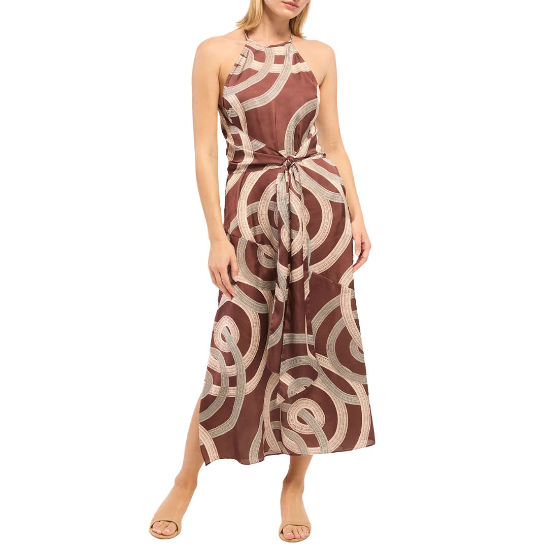 Lisa Dress in Chocolate Halo