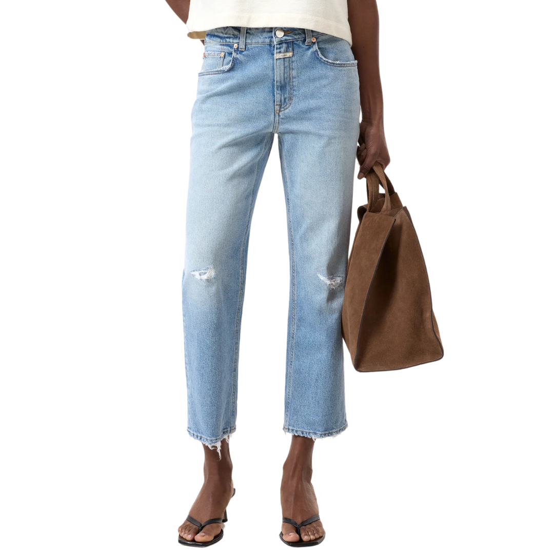 Milo Straight Jeans in Mid Blue