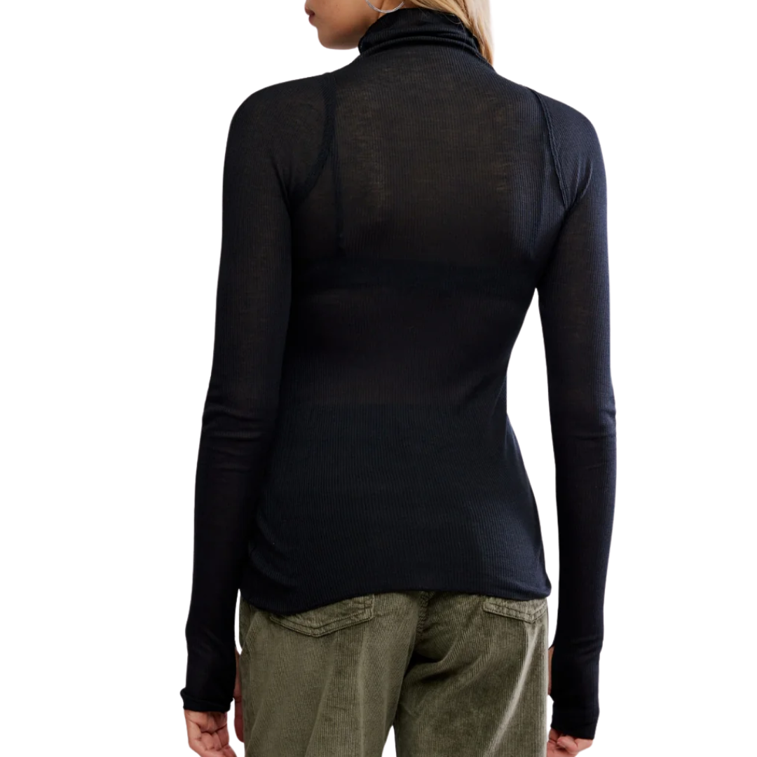 Close to Home Layering Top in Black