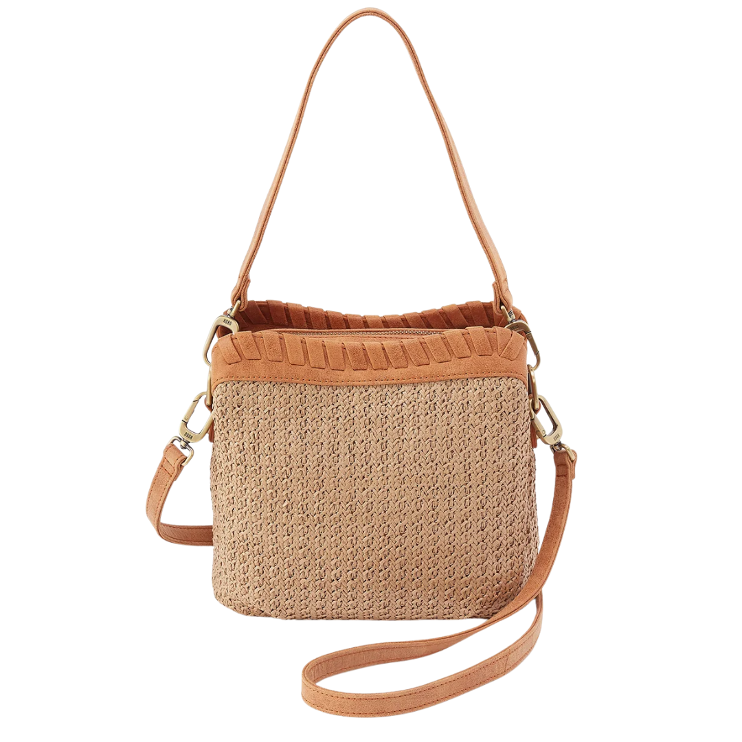 Starr Convertible Shoulder Bag in Meadow Woven Straw