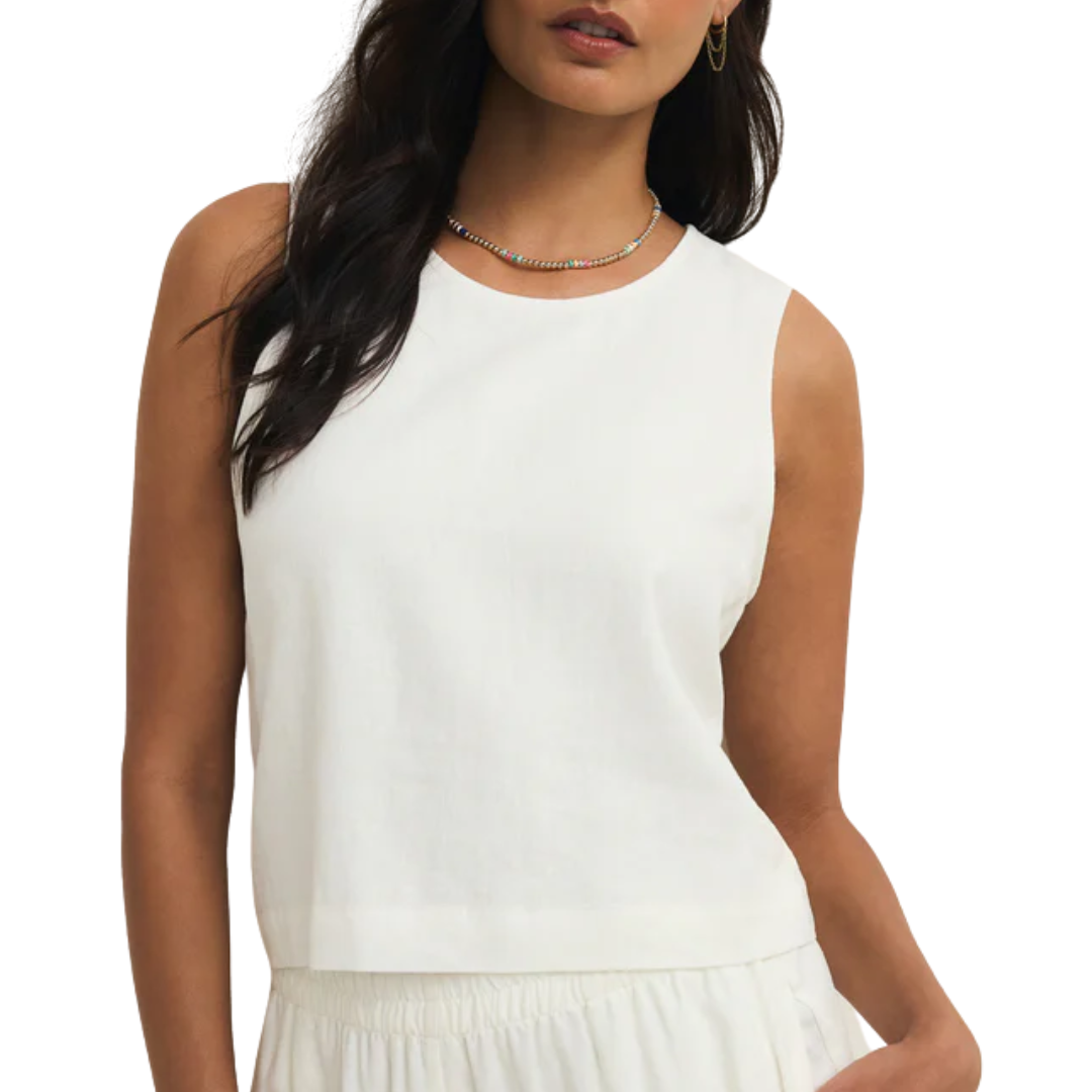 Z Supply Sloane Linen Top in White