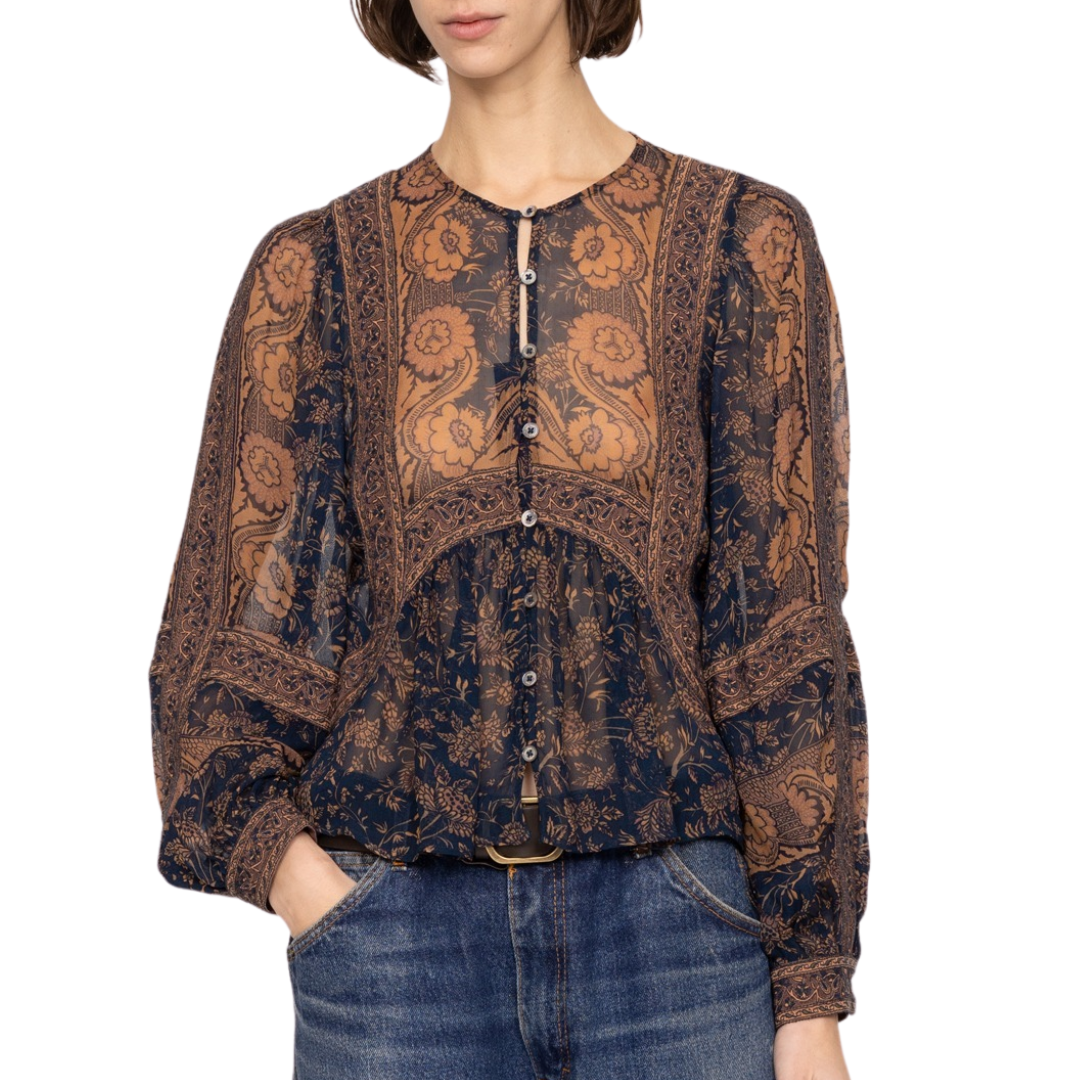 Melba Top in Blue