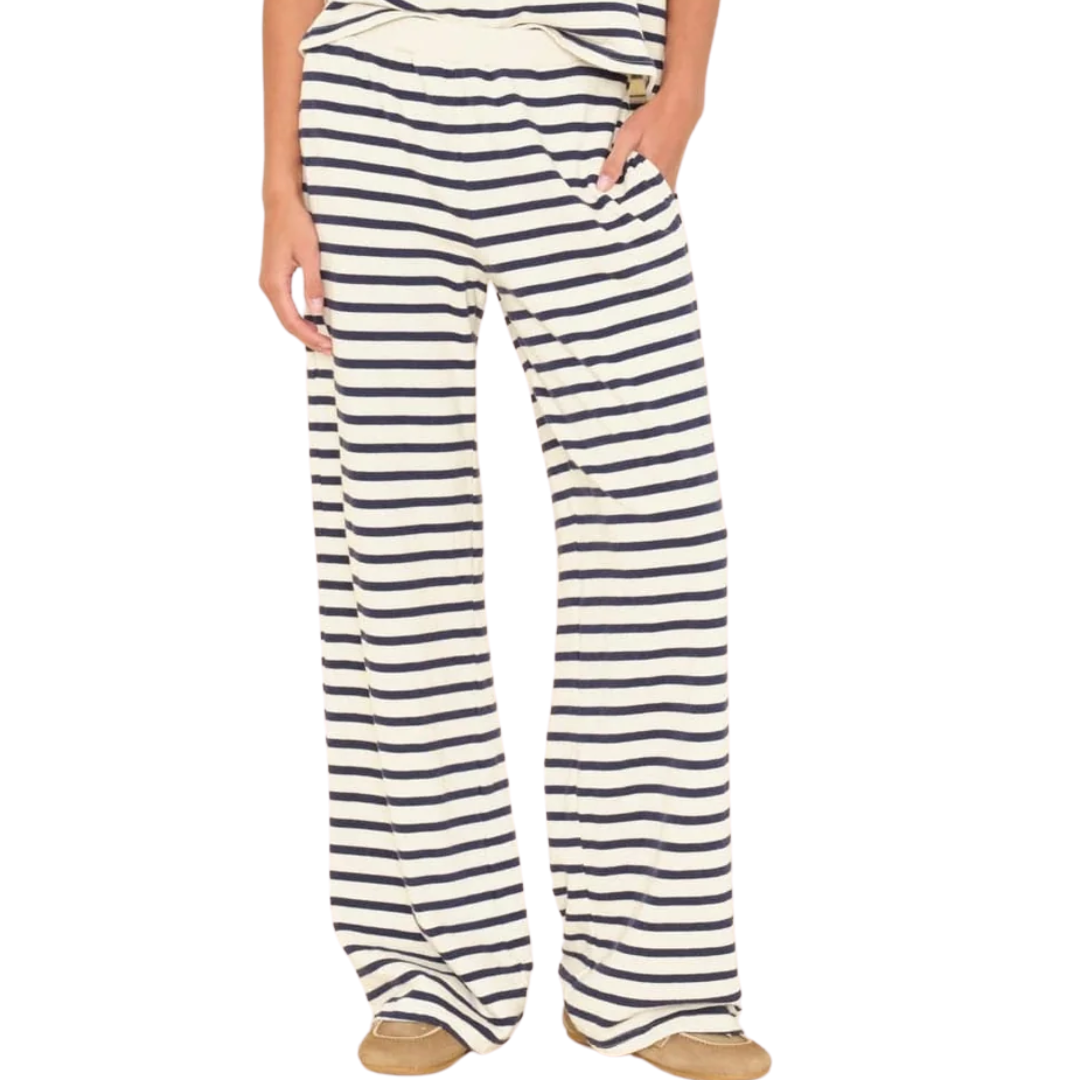 Emmette Sweatpants in Natural Stripe
