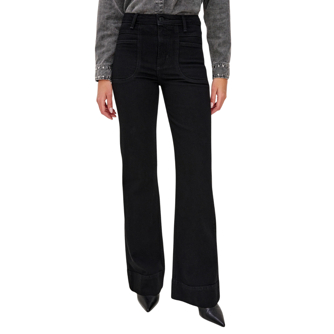 Alamitos Flared Trouser in Blackout