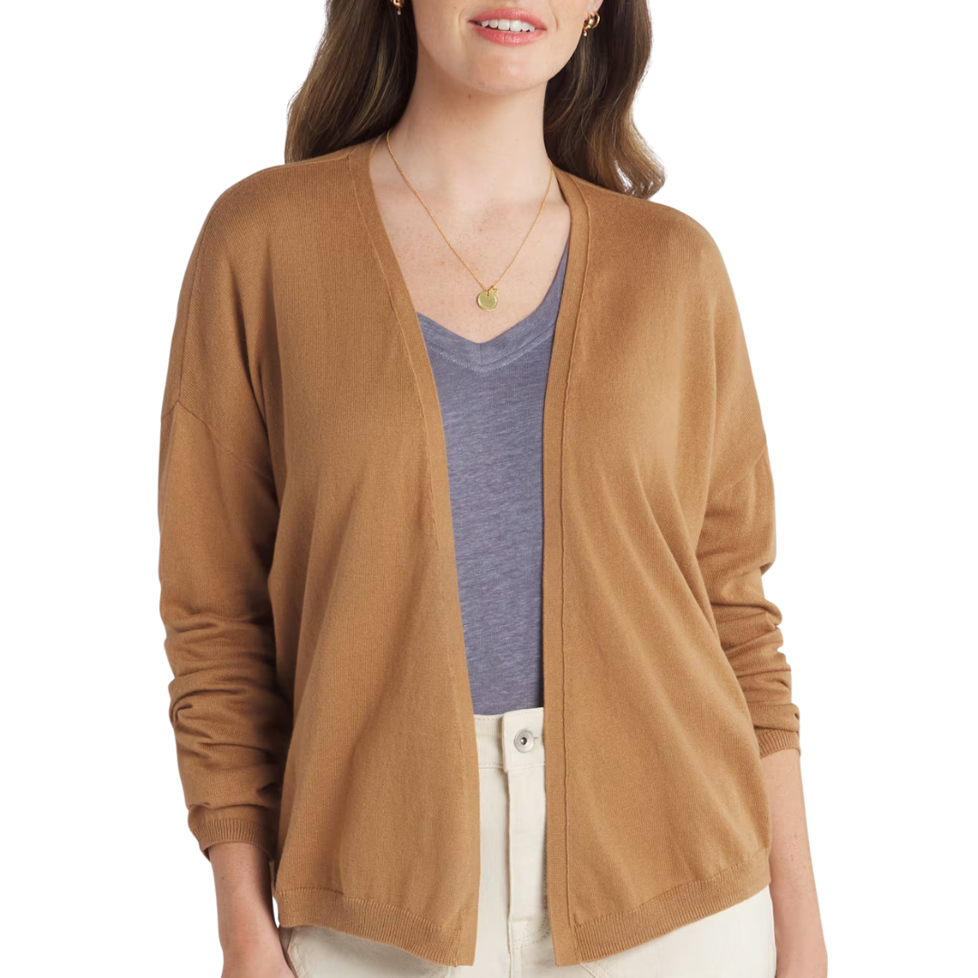 Palmer Cardigan in Camel