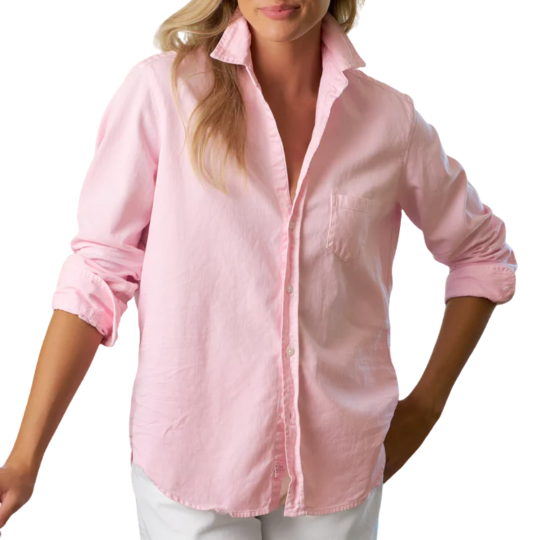 Eileen Relaxed Button-Up Shirt in Petal Denim