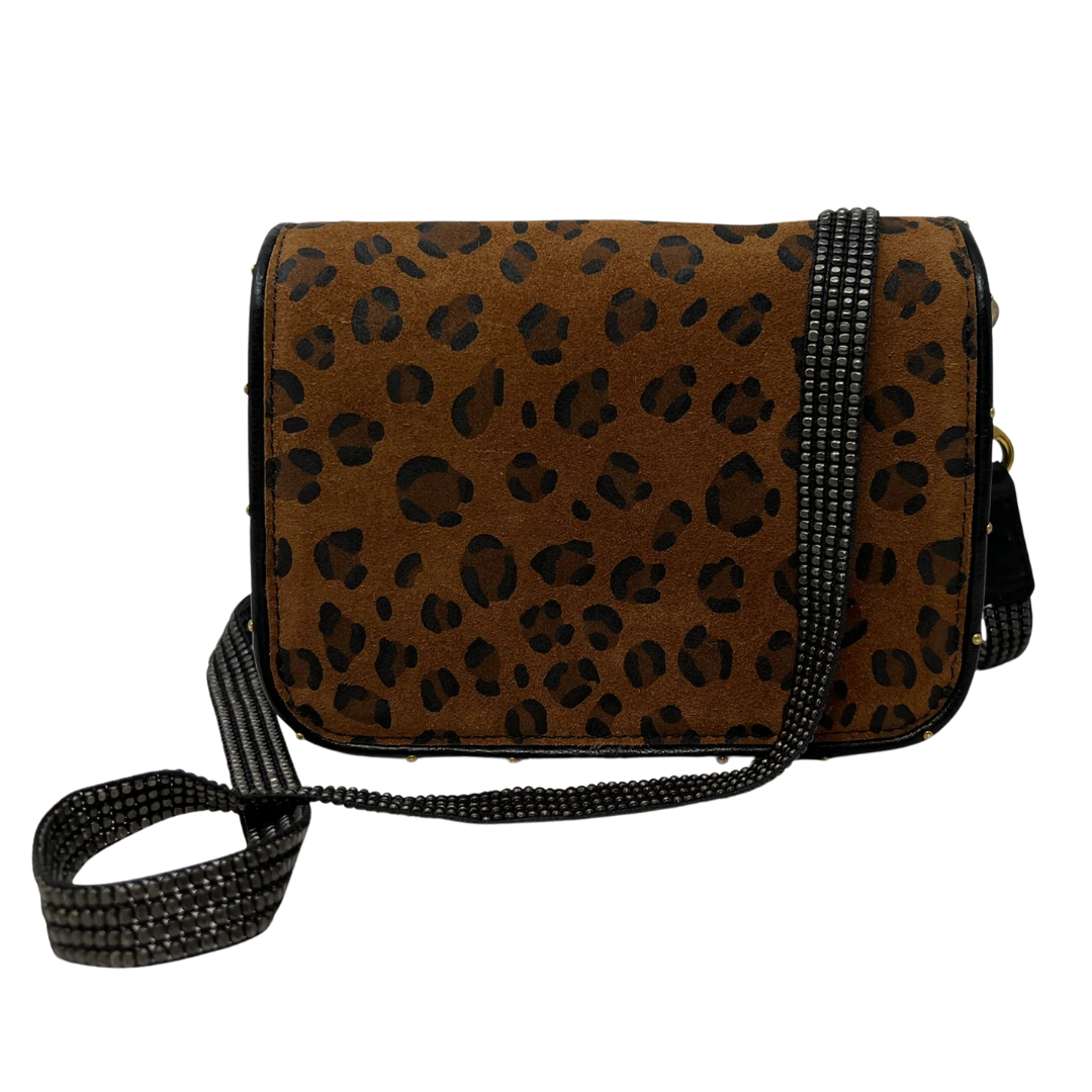 Mini Mia Crossbody in Leopard Mustard
