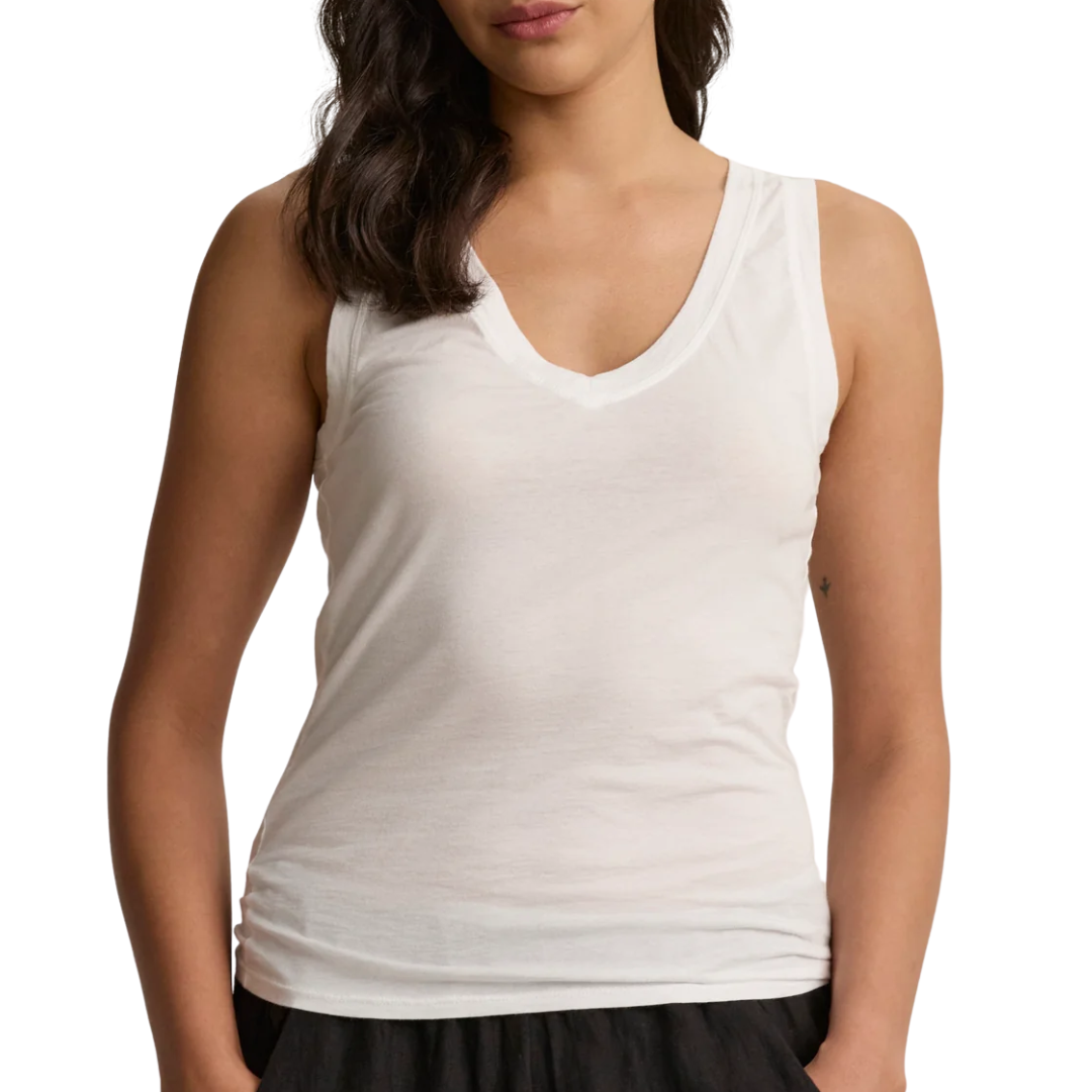 Evelyn Tank Top in White
