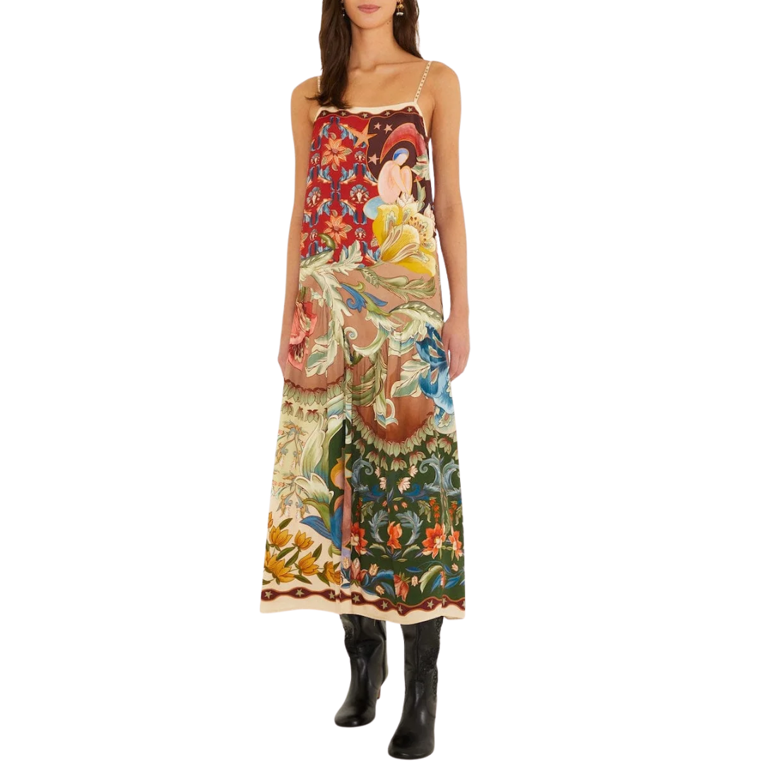 Maxi Sleeveless Dress in Lunar Boho Multicolor
