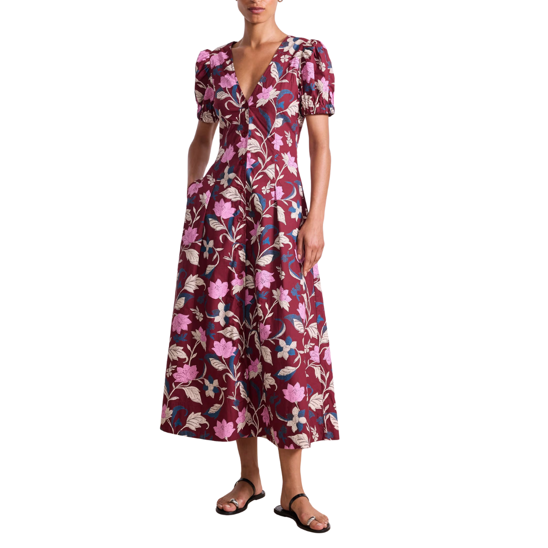 Dia Maxi in Essa Floral Merlot