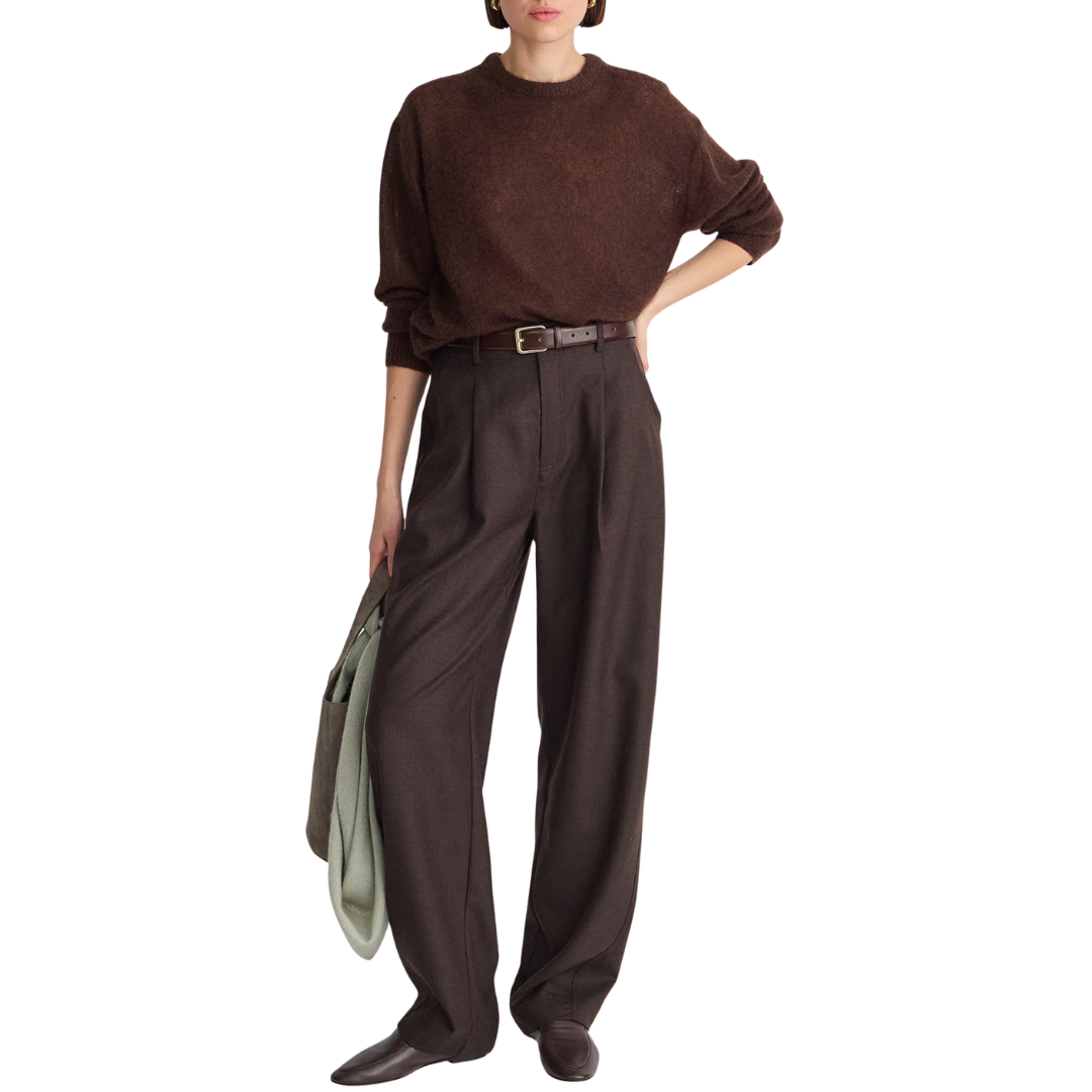 Softest Tissue Weight Sweater in Chocolate