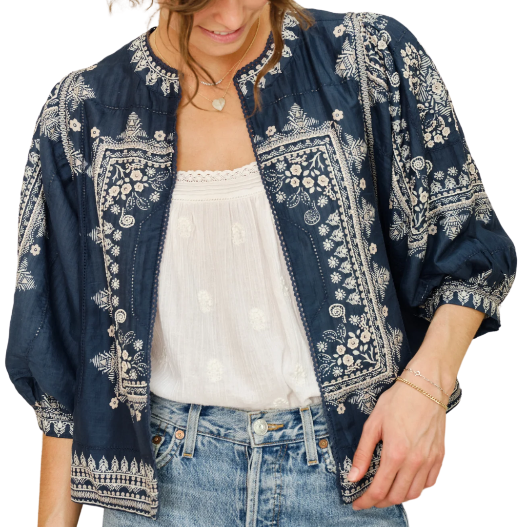 Eden Jacket in Indigo