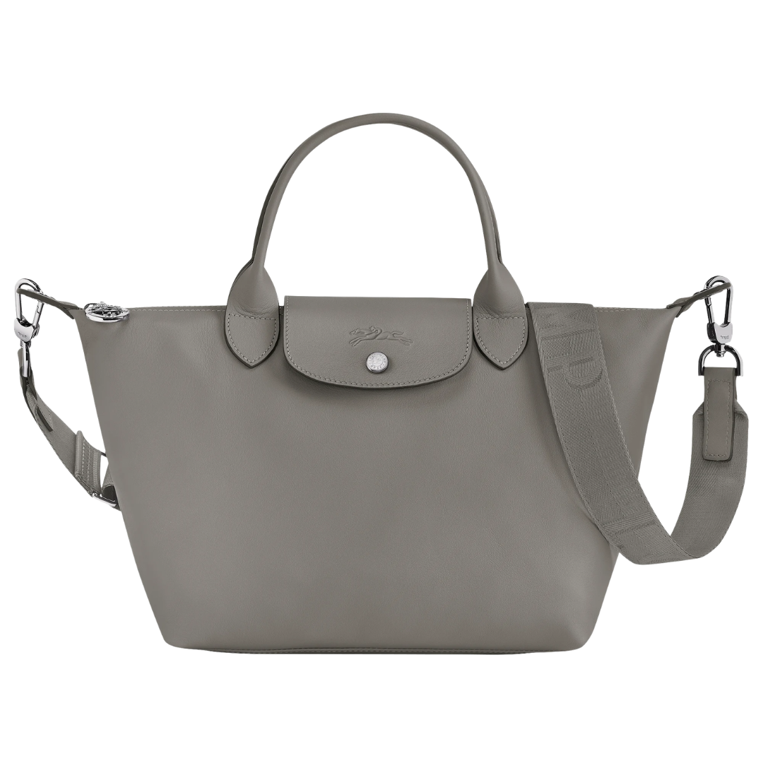 Pliage Xtra Leather MD Crossbody Bag in Turtledove