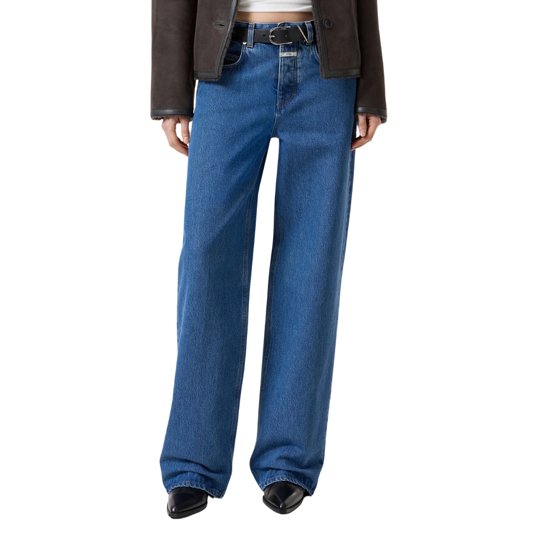 Nikka Wide in Mid Blue