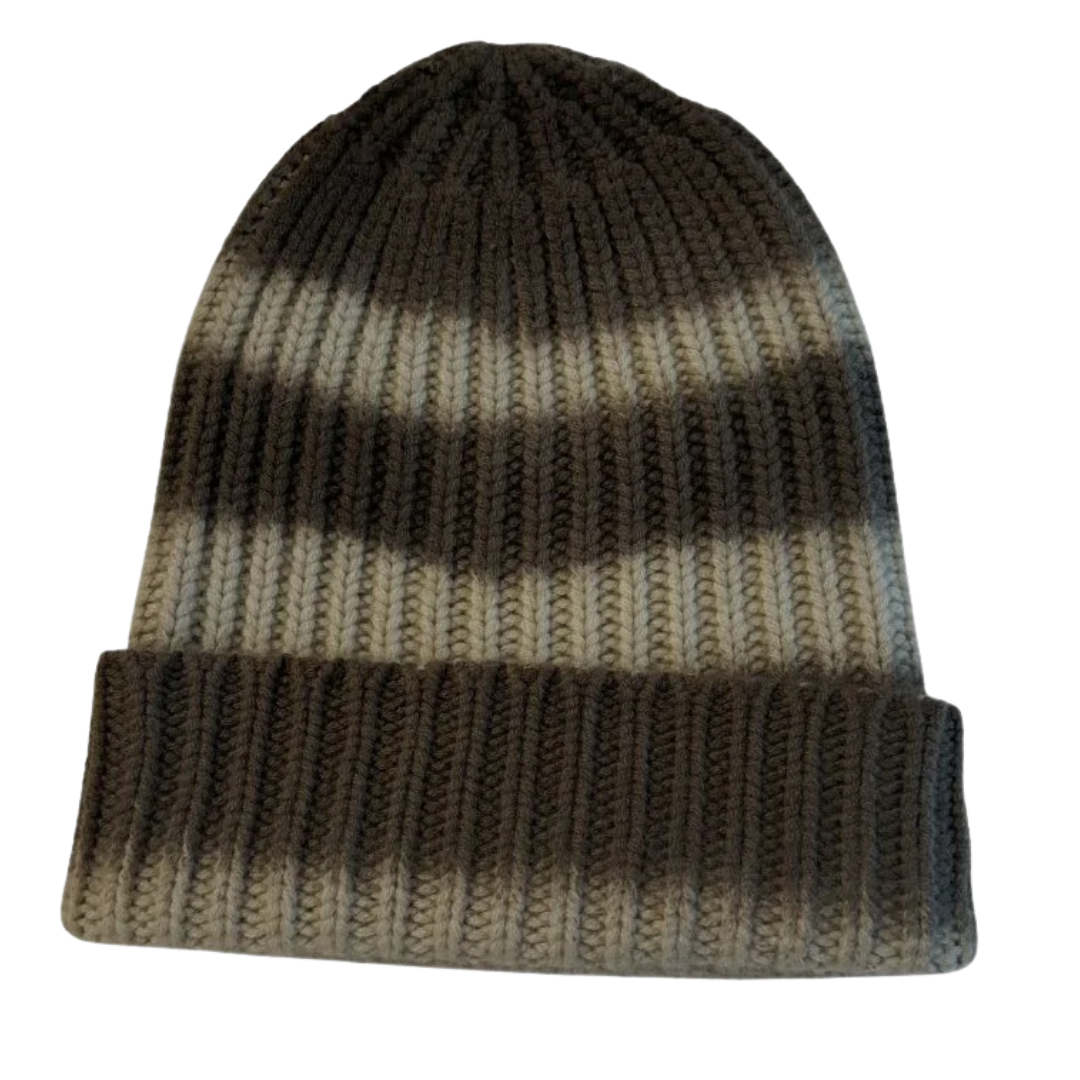 Sailor Shaded Stripe Beanie in Gravel/Buffalo