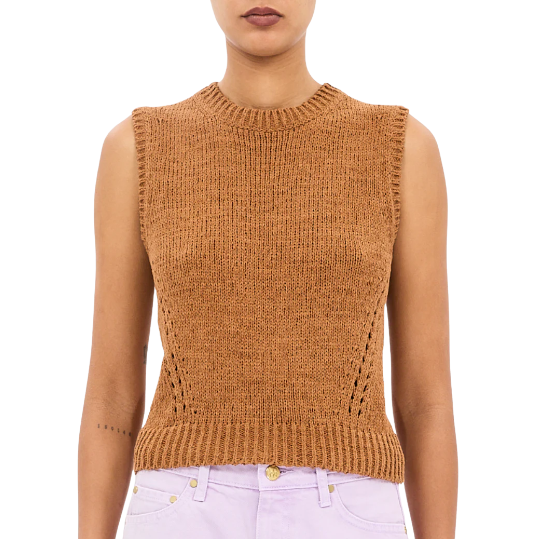 Priscilla Knit Top in Umber