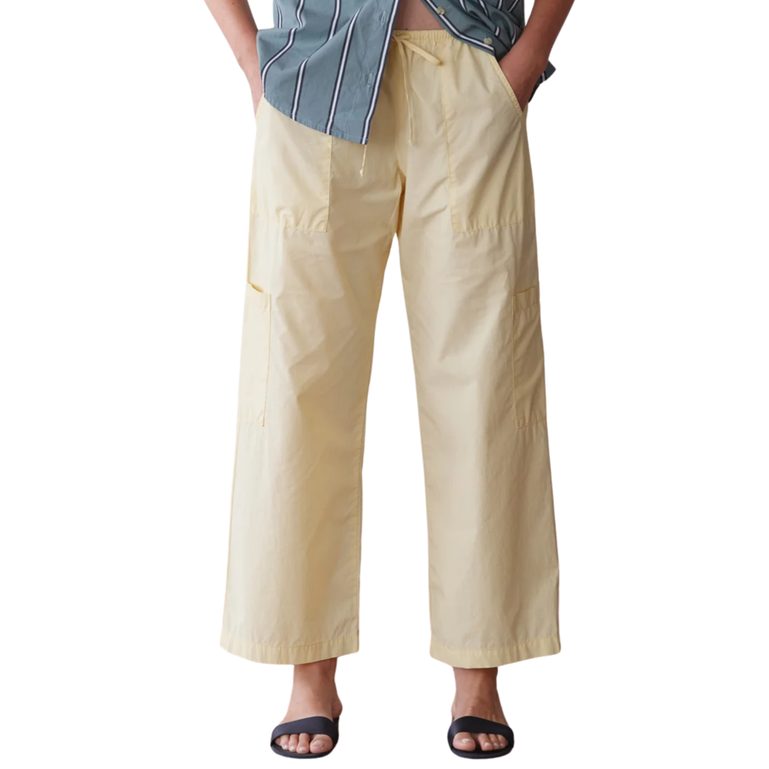 The Pop Drawstring Cargo Pant in Butter